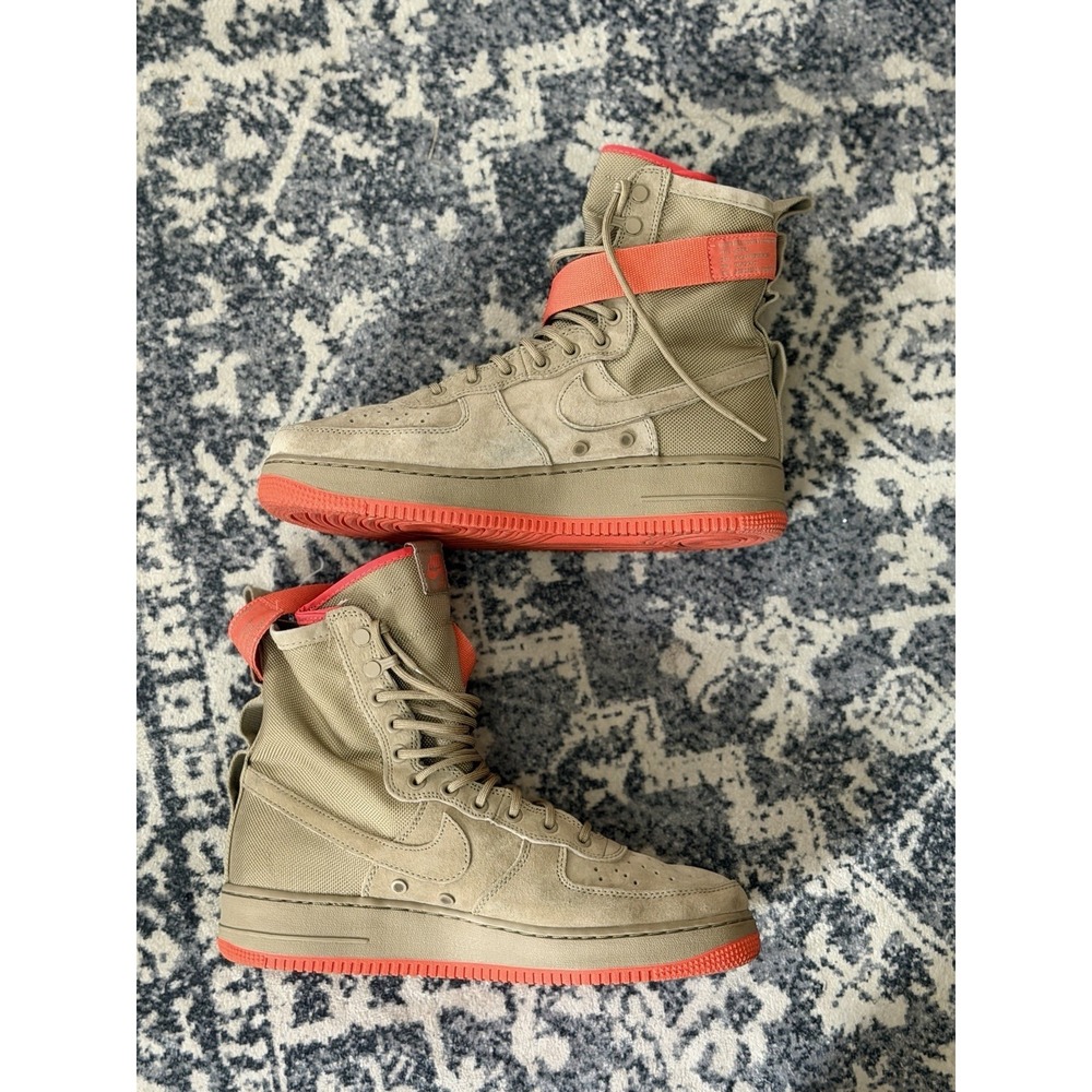 Nike SF Air Force 1 Rush Coral Khaki Boots Men's Size 10 - Picture 5 of 10